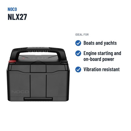 NOCO NLX27 Lithiumbatterie 100Ah Dual-Purpose | baterias.com
