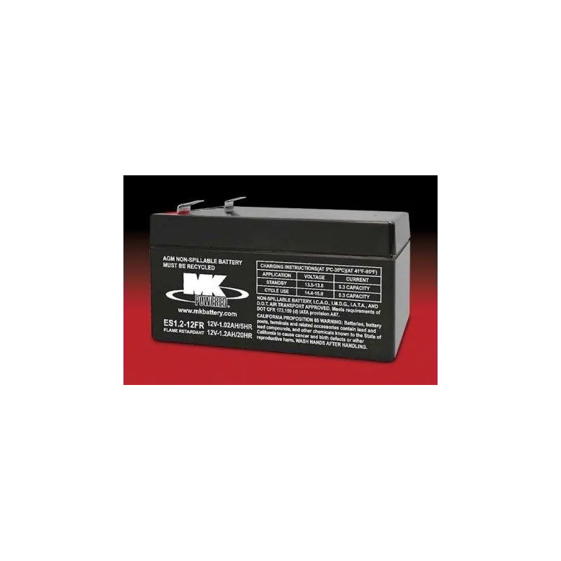 Batería MK ES1.2-12FR 1.2Ah 12V Agm MK - 1