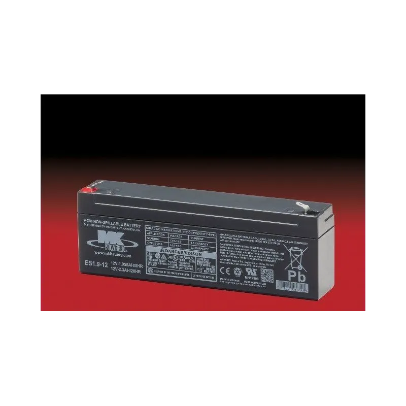 Battery MK ES1.9-12 2.3Ah 12V Agm MK - 1