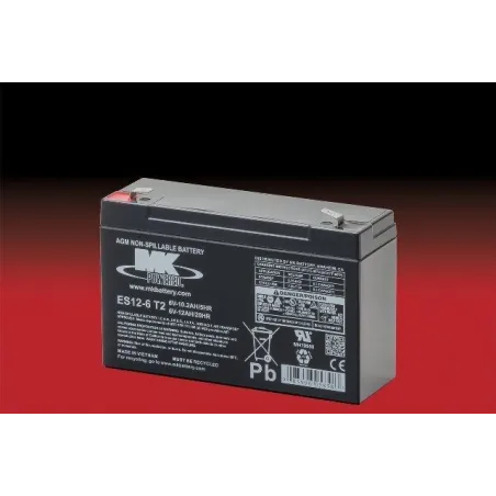 Battery MK ES12-6 T2 12Ah 6V Agm MK - 1