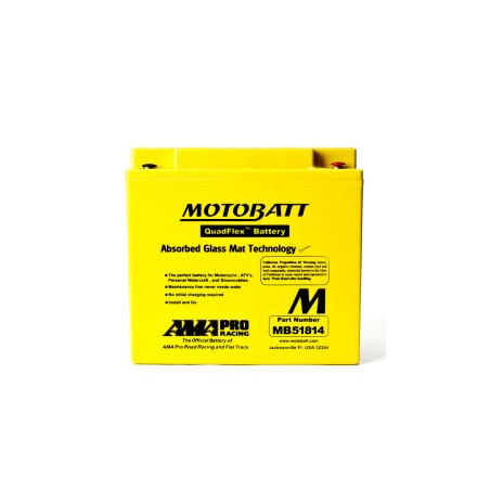 Motorradbatterie Motobatt MB51814 12V 22Ah 220A AGM – Bild 2