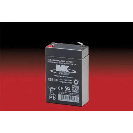 Battery MK ES3-6H 2.8Ah 6V Agm MK - 1