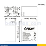 Batería Long WP13-6 13Ah - 2