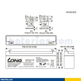Batería Long WP2.2-12 2.2Ah - 2