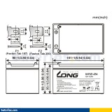Batería Long WP12-12A 12Ah - 2