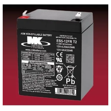 Battery MK ES5-12FR T2 5Ah 12V Agm MK - 1