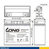 Batería Long WP20-12N 20Ah - 2
