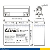 Batería Long WP22-12N 22Ah - 2