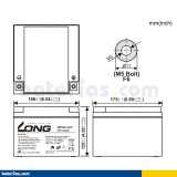 Batería Long WP24-12N 24Ah - 2