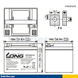 Batería Long WP45-12 45Ah - 2