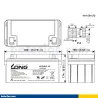 Battery Long WP65-12 65Ah LONG - 2