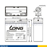 Stationary UPS battery Long WP22-12ANSHR 12V 22Ah AGM – image 2