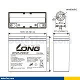 Batterie stationnaire onduleur Long WP22-12NSHR 12V 22Ah AGM – image 2