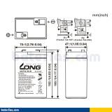 Batería Long WP4.5-6 4.5Ah - 2