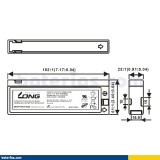 Batería Long WP1223A 2.1Ah - 2