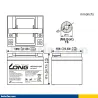 Long WPS40-12N. batteria del dispositivo Long 40Ah 12V