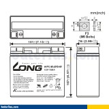 Batería Long WPL18-12SHR 18Ah - 2