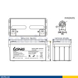 Stationary UPS battery Long WPL65-12AN 12V 65Ah AGM – image 2
