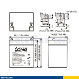 Batería Long WPS4-12 4Ah - 2
