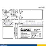 Batería Long WPS8-12 8Ah - 2