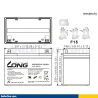 Batterie Long KPH100-12AU 100Ah LONG - 2