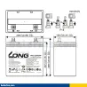 Batería Long WXL12205W 55Ah 215Wh LONG - 2