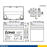 Batería Long U1-34HE 34Ah - 2
