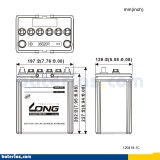 Bateria de carro Long 36B20R(S) 12V 40Ah – imagem 2