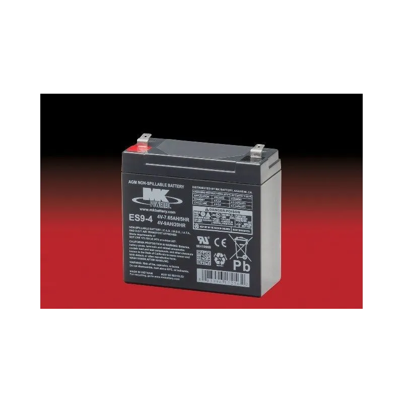 Battery MK ES9-4 9Ah 4V Agm MK - 1
