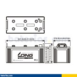 Batería Long 190H52 200Ah - 2