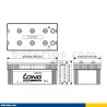 Batterie LONG 210H52 12V 210Ah