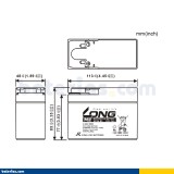 Batería Long WP4A-BS 2.3Ah - 2