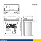 Batería Long WTZ8VIS 7Ah - 2