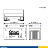 Batería Long WP12A-BS 9.5Ah - 2