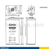 Telekom-Batterie Long MSK200 2V 200Ah AGM – Bild 2
