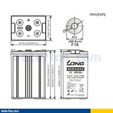 Batería Long MSK600 600Ah - 2
