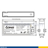 Batterie stationnaire onduleur Long WP1250 12V 2Ah AGM – image 2