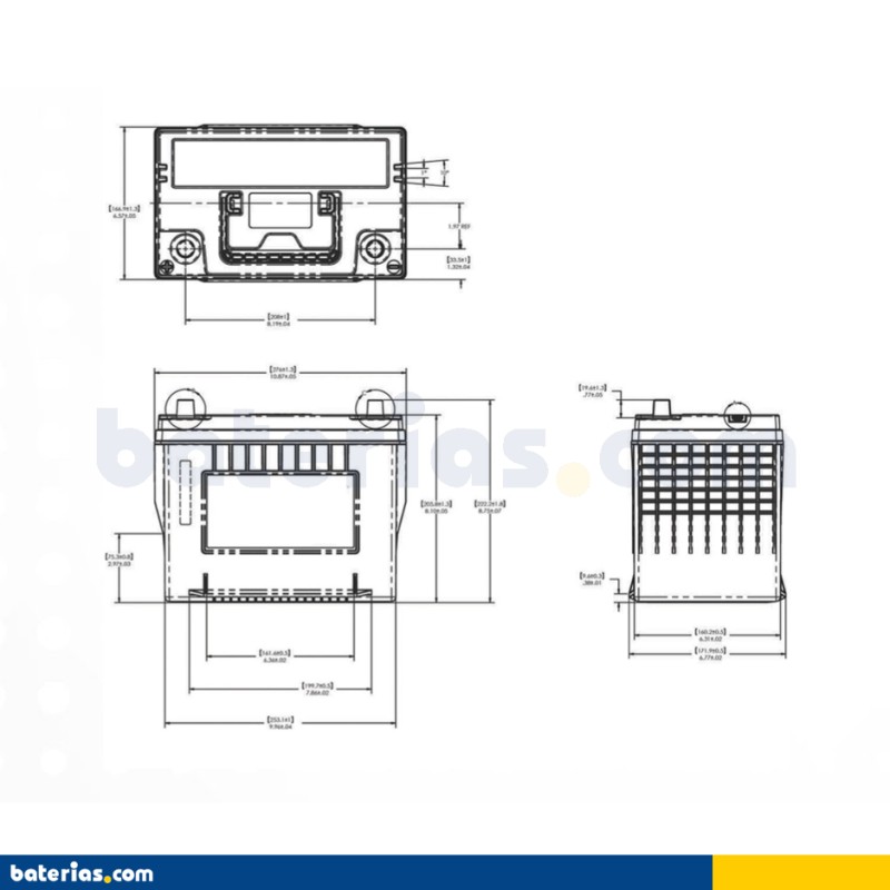 Car battery Odyssey ODP-AGM24F 63Ah 725A AGM – image 2