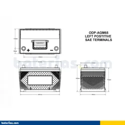 Batteria Odyssey 65-760 ODP-AGM65 64Ah ODYSSEY - 2