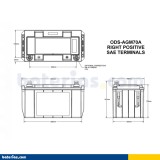 Motorcycle battery Odyssey ODS-AGM70A 68Ah 810A AGM – image 2