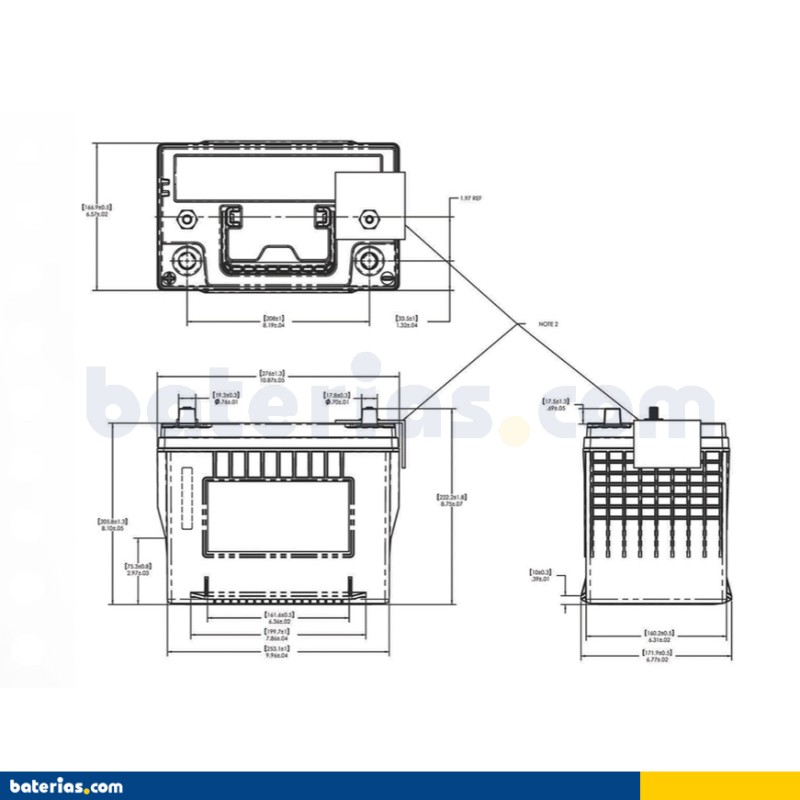 Marine battery Odyssey ODP-AGM24M 63Ah 725A AGM – image 2