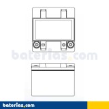Genesis G26EP stationary UPS battery 12V 28Ah AGM – image 2