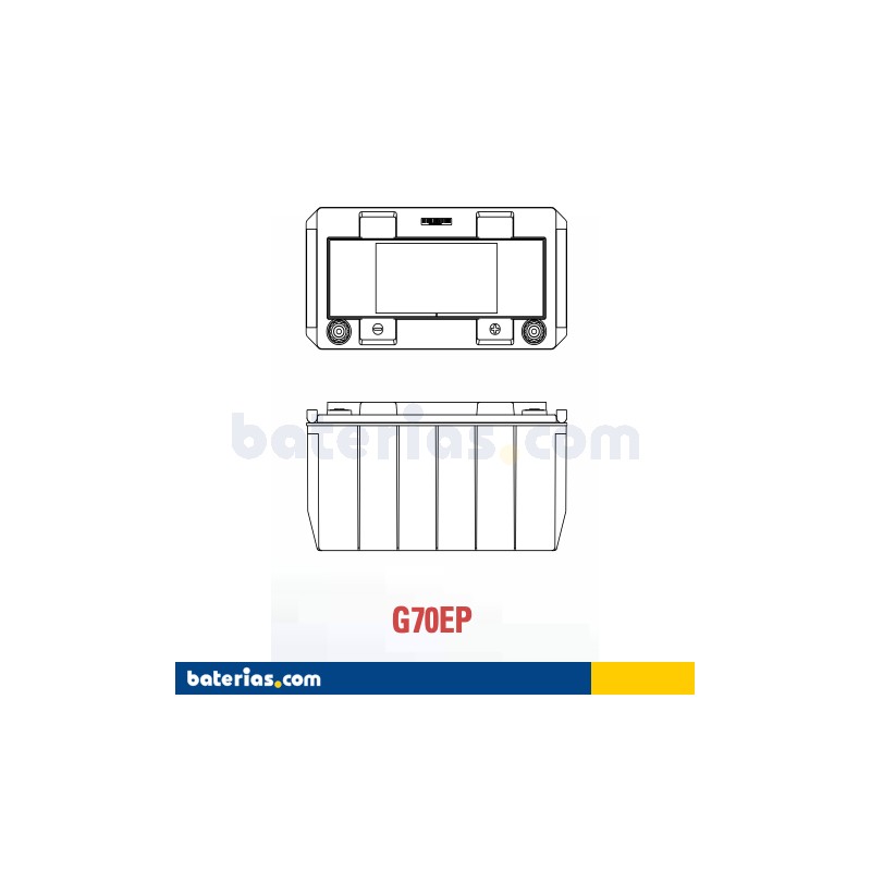 Genesis EP70 G70EP. Battery for car starter Genesis 72Ah 12V