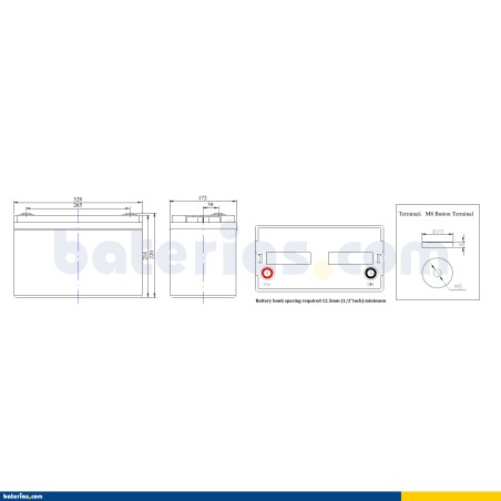Batterie FULLRIVER DC115-12 12V 115Ah