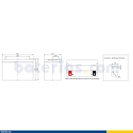 Batterie FULLRIVER DC79-12 12V 79Ah