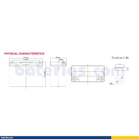 Battery FULLRIVER HC14B 12V 14Ah