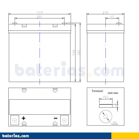 Batteria FULLRIVER HC55 12V 55Ah