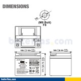 Batteria MK POWERED ES50-12 12V 50Ah AGM