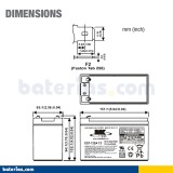 Battery MK POWERED ES7-12SA T2 12V 7Ah AGM