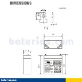 Battery MK POWERED ES9-4 4V 9Ah AGM